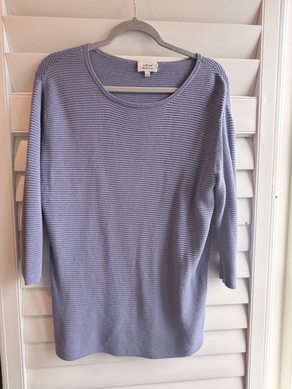Aritzia Wilfred Linen Italian yarn Women's Sweater Lavender